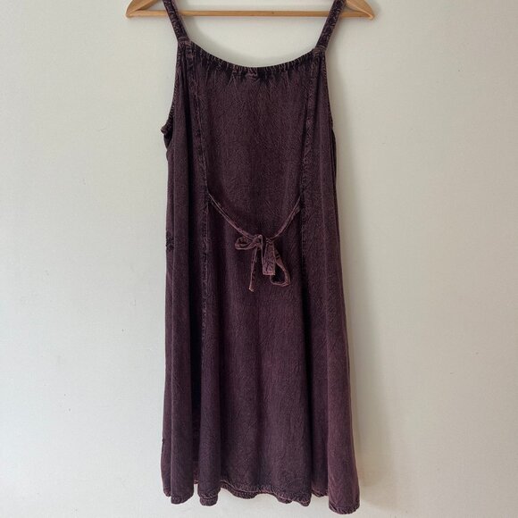 Purple Y2K Patterned Tie-Back mini dress - Picture 8 of 8